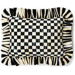 MacKenzie-Childs Pillows, Throws, & Cushions<Courtly Check Ruffle Lumbar Pillow