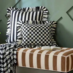 MacKenzie-Childs Pillows, Throws, & Cushions<Courtly Check Ruffle Lumbar Pillow