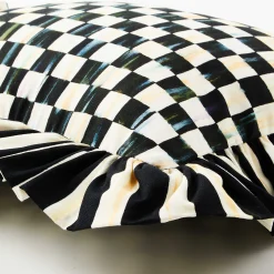 MacKenzie-Childs Pillows, Throws, & Cushions<Courtly Check Ruffle Lumbar Pillow