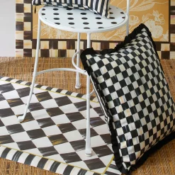 MacKenzie-Childs Pillows, Throws, & Cushions<Courtly Check Ruffled Square Throw Pillow