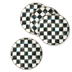 MacKenzie-Childs Kitchen & Dining Sets|Fall Entertaining<Courtly Check Salad Plates, Set of 4