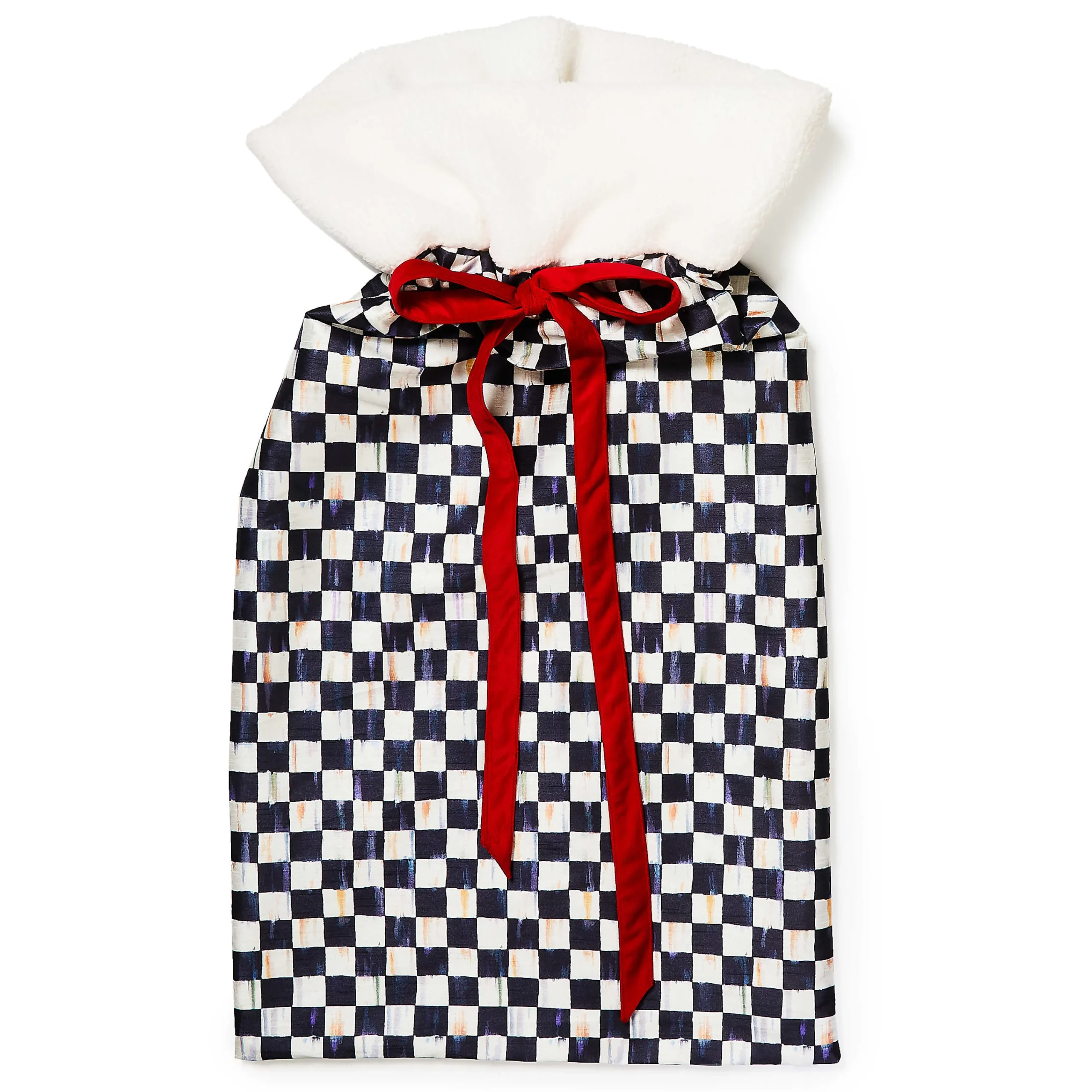 MacKenzie-Childs Finishing Touches|Room Accents<Courtly Check Santa Bag