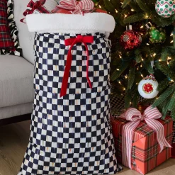 MacKenzie-Childs Finishing Touches|Room Accents<Courtly Check Santa Bag