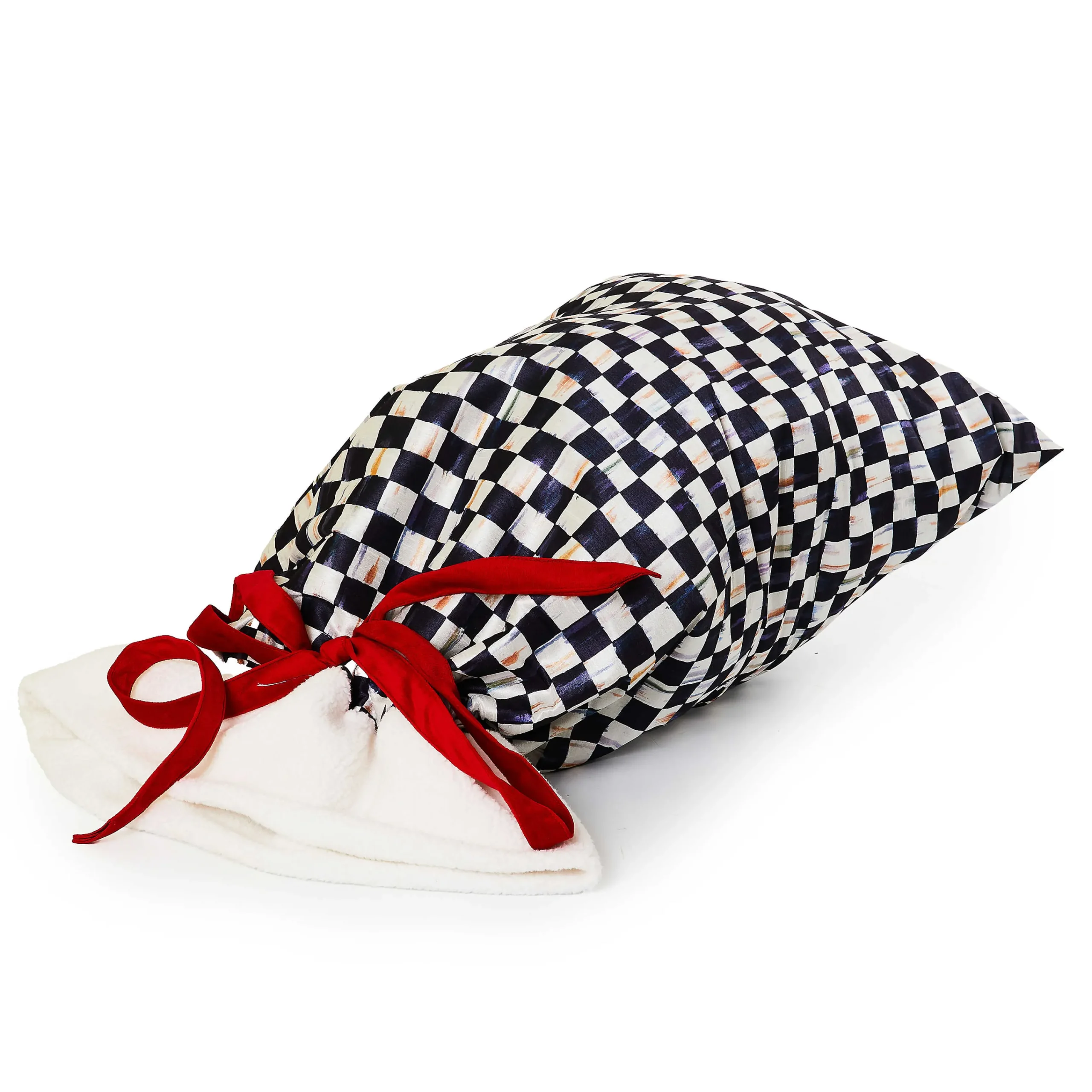MacKenzie-Childs Finishing Touches|Room Accents<Courtly Check Santa Bag