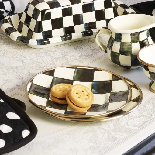 MacKenzie-Childs The Coffee Shop|Dinnerware & Flatware<Courtly Check Saucer