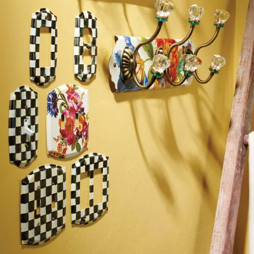 MacKenzie-Childs Finishing Touches|Room Accents<Courtly Check Single Rocker Switch Plate
