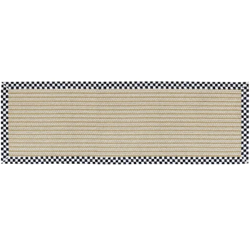 MacKenzie-Childs Rugs<Courtly Check Sisal Wool Herringbone 2'6 x 9' Runner