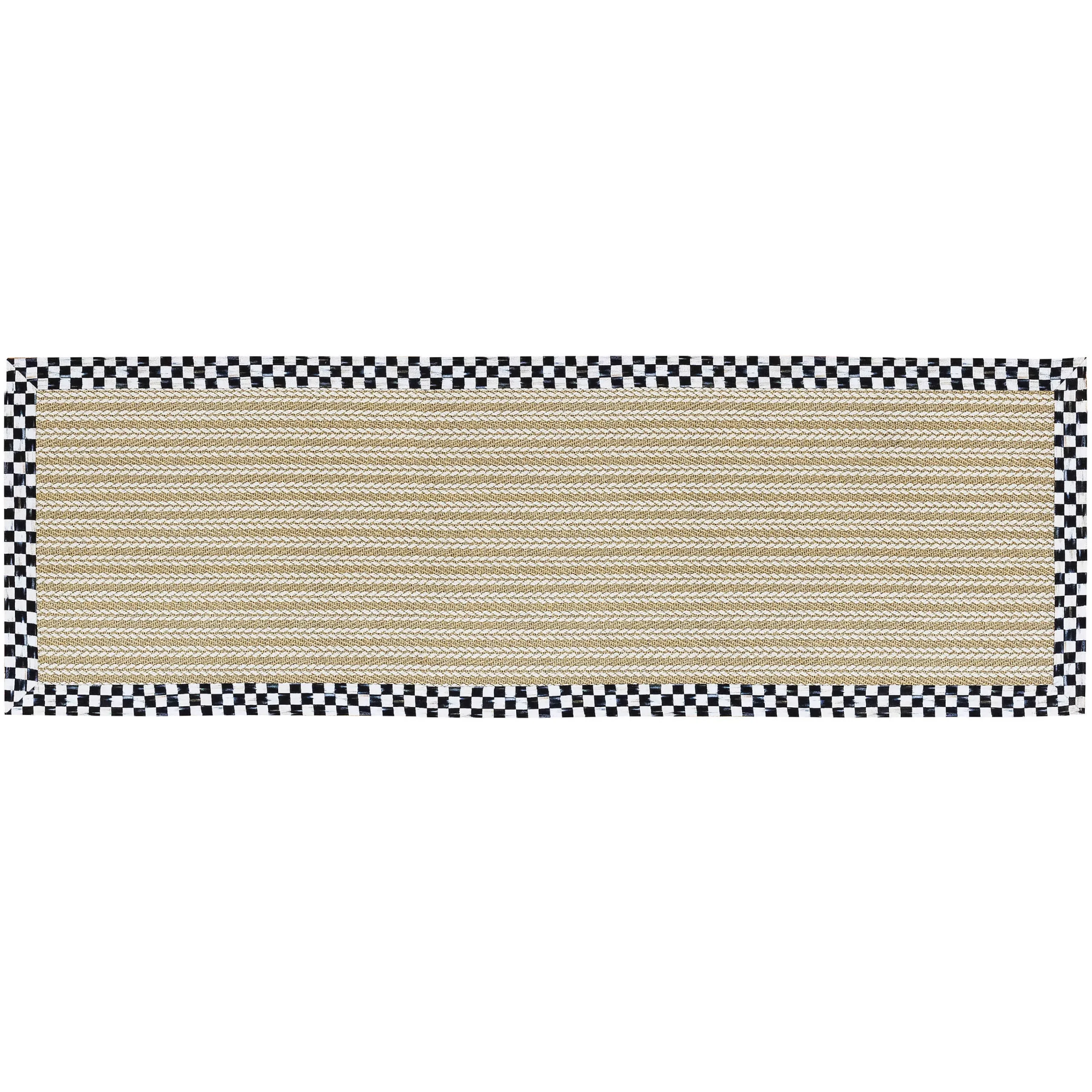 MacKenzie-Childs Rugs<Courtly Check Sisal Wool Herringbone 2'6 x 9' Runner