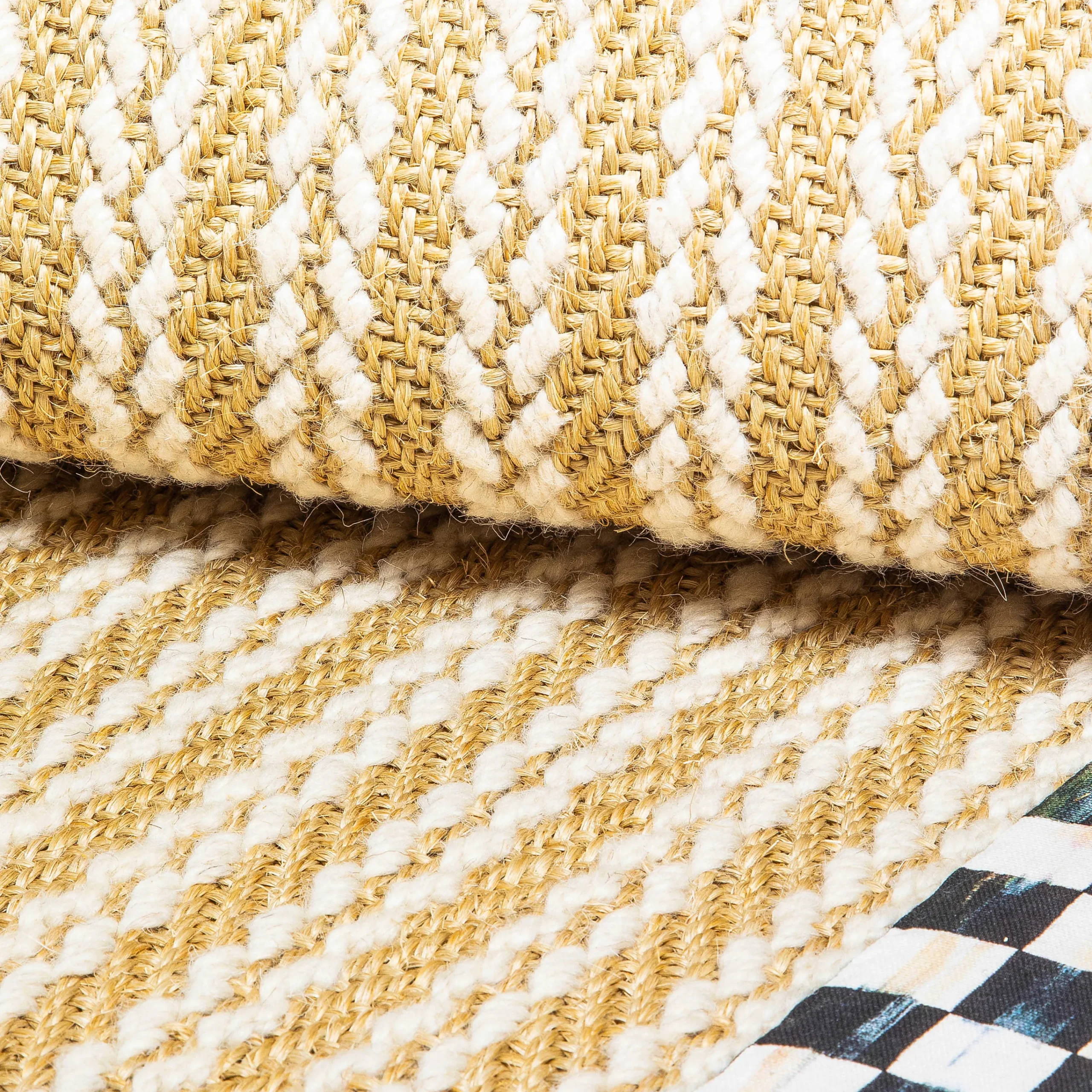 MacKenzie-Childs Rugs<Courtly Check Sisal Wool Herringbone 2'6 x 9' Runner