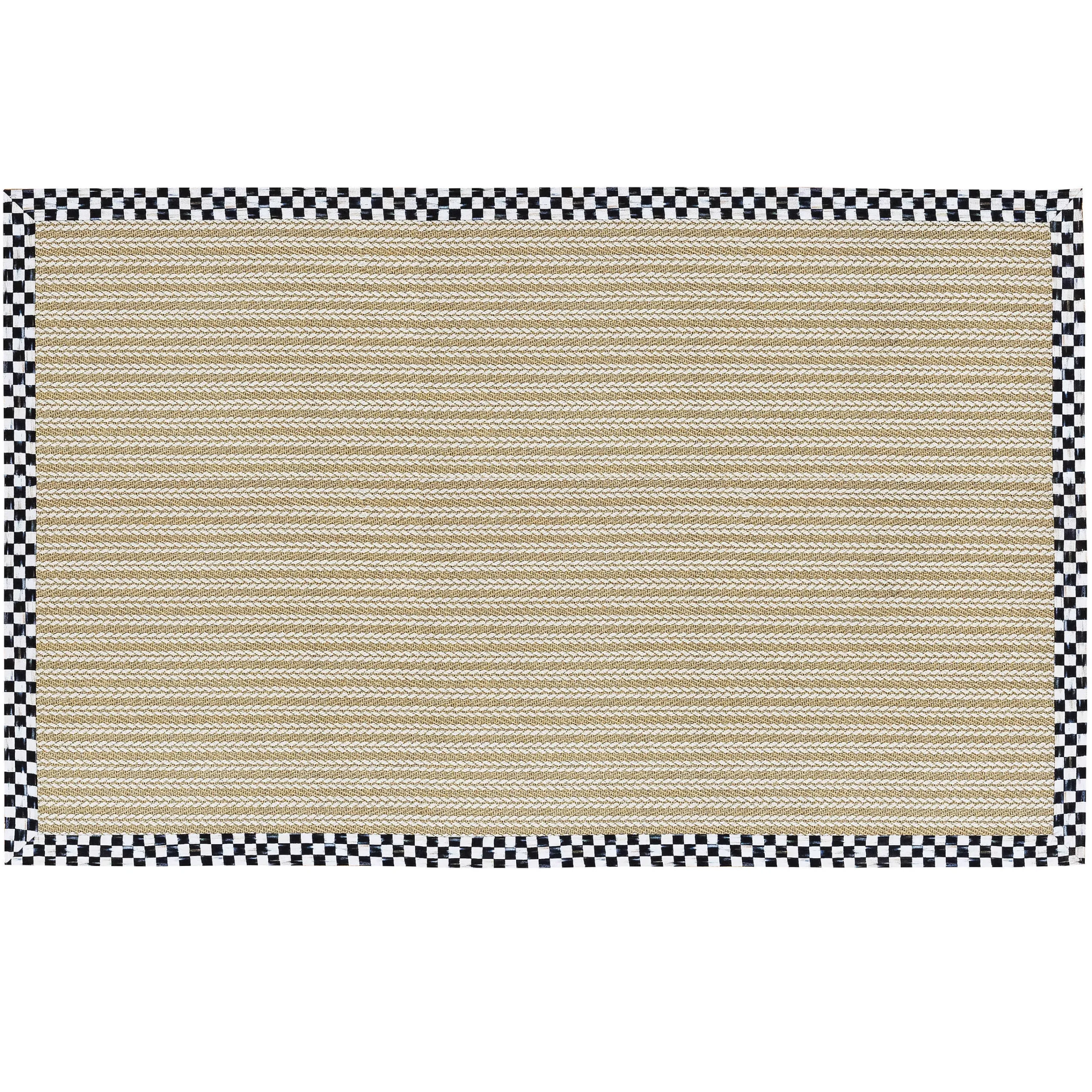 MacKenzie-Childs Rugs<Courtly Check Sisal Wool Herringbone 6' x 9' Rug