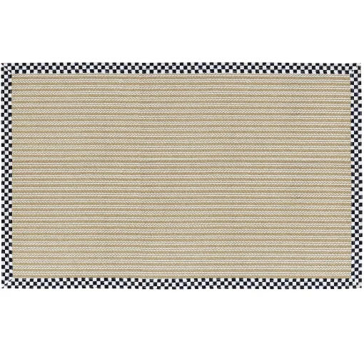 MacKenzie-Childs Rugs<Courtly Check Sisal Wool Herringbone 6' x 9' Rug
