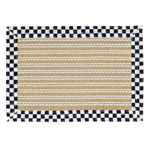 MacKenzie-Childs Rugs<Courtly Check Sisal Wool Herringbone 2' x 3' Rug