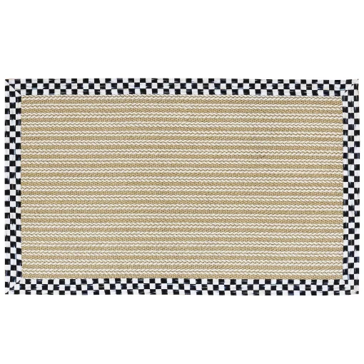 MacKenzie-Childs Rugs<Courtly Check Sisal Wool Herringbone 3' x 5' Rug
