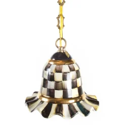 MacKenzie-Childs Lighting<Courtly Check Small Ceramic Pendant Lamp