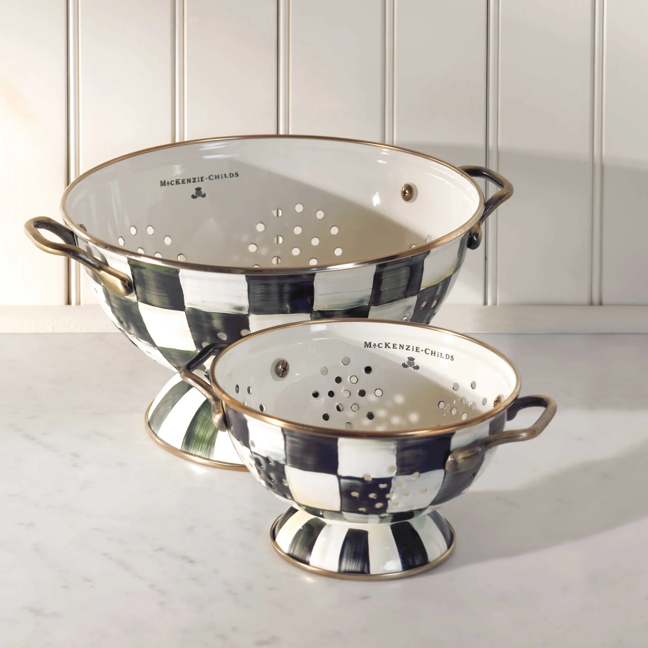 MacKenzie-Childs Kitchen Utensils & Tools<Courtly Check Small Colander