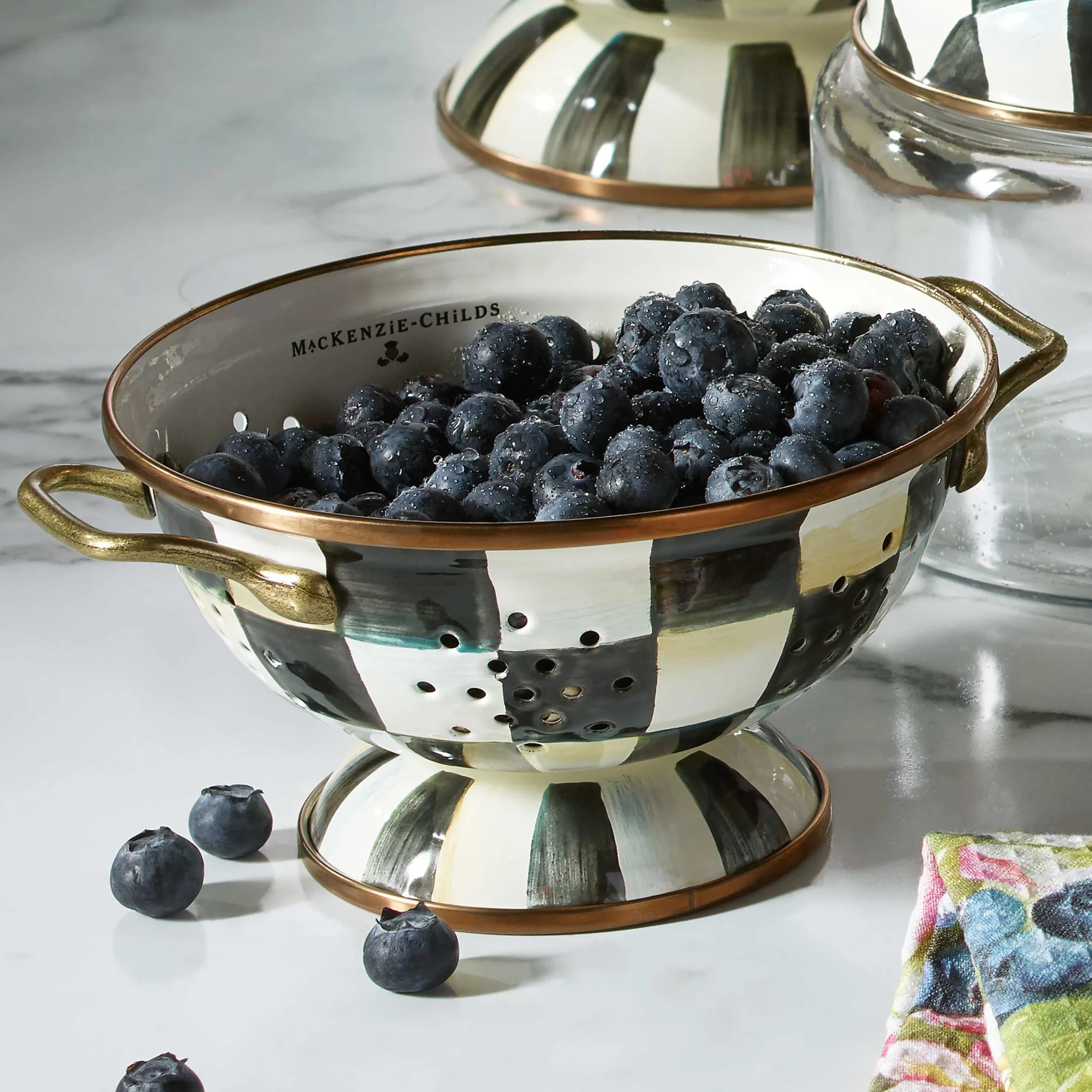 MacKenzie-Childs Kitchen Utensils & Tools<Courtly Check Small Colander