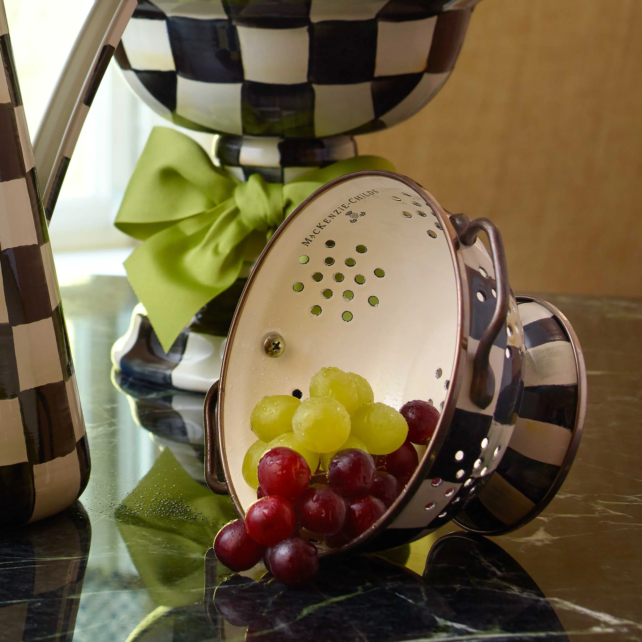MacKenzie-Childs Kitchen Utensils & Tools<Courtly Check Small Colander