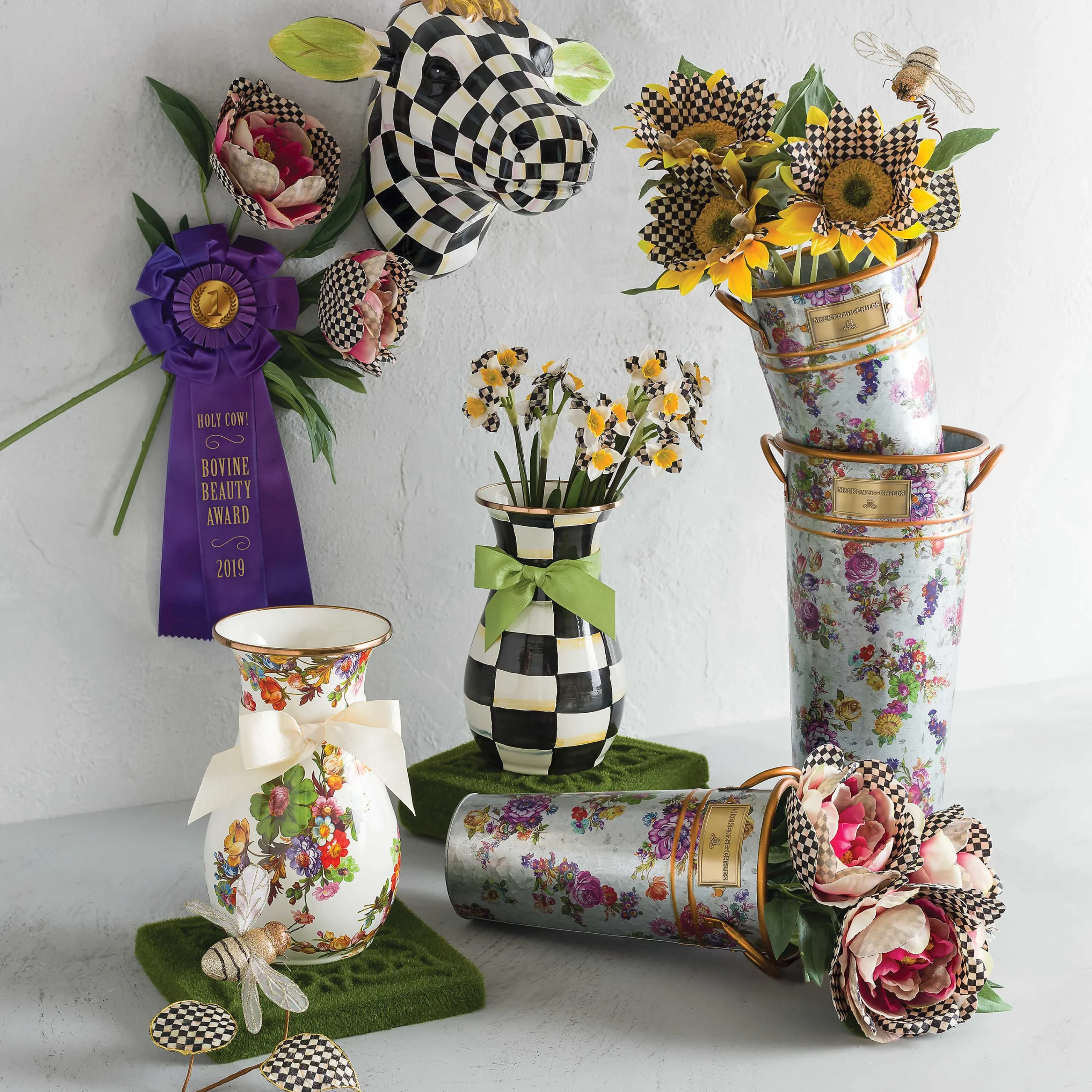 MacKenzie-Childs Spring<Courtly Check Small Cow