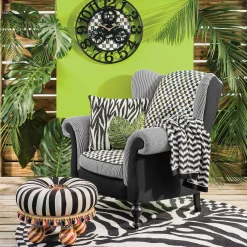 MacKenzie-Childs Room Accents<Courtly Check Small Farmhouse Wall Clock