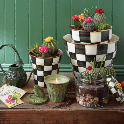 MacKenzie-Childs Room Accents<Courtly Check Small Kitchen Canister