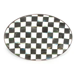 MacKenzie-Childs Fall Entertaining|Bar Entertaining<Courtly Check Small Oval Platter