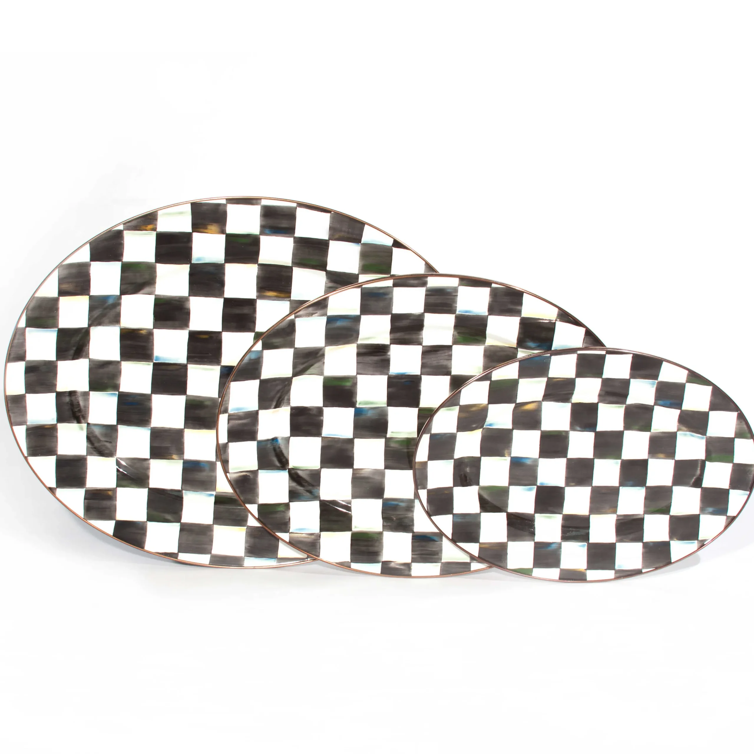 MacKenzie-Childs Fall Entertaining|Bar Entertaining<Courtly Check Small Oval Platter
