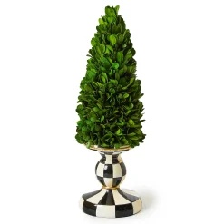 MacKenzie-Childs Greenery & Florals<Courtly Check Small Pedestal Boxwood Tree