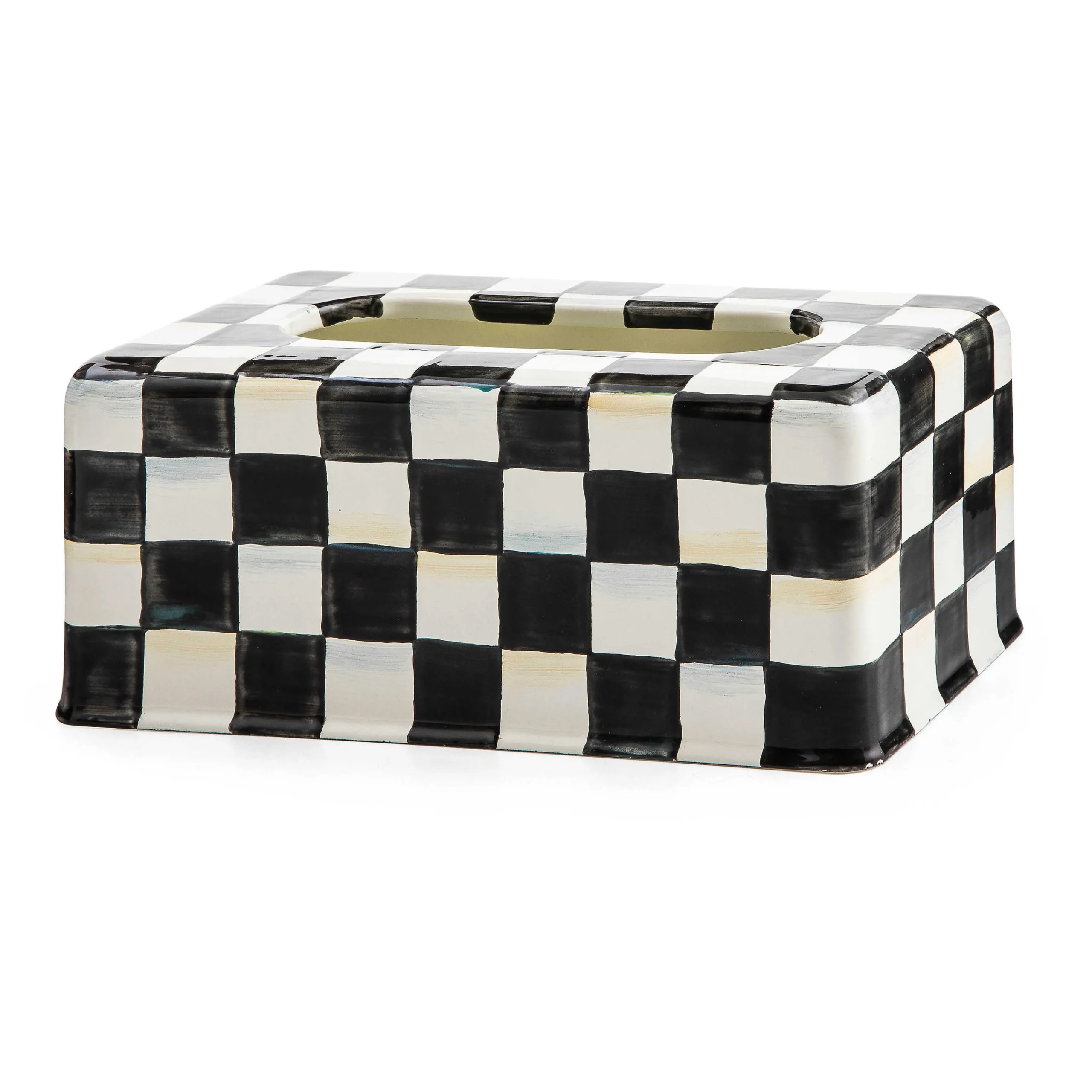 MacKenzie-Childs Bath & Bath Accessories|Room Accents<Courtly Check Standard Tissue Box Cover