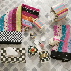 MacKenzie-Childs Bath & Bath Accessories|Room Accents<Courtly Check Standard Tissue Box Cover
