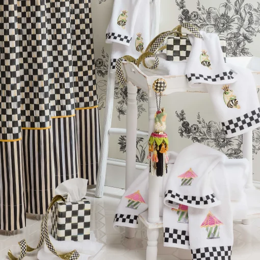 MacKenzie-Childs Bath & Bath Accessories|Room Accents<Courtly Check Standard Tissue Box Cover