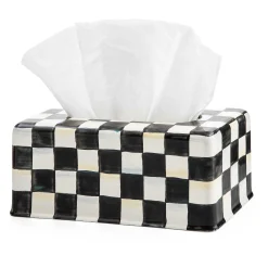 MacKenzie-Childs Bath & Bath Accessories|Room Accents<Courtly Check Standard Tissue Box Cover