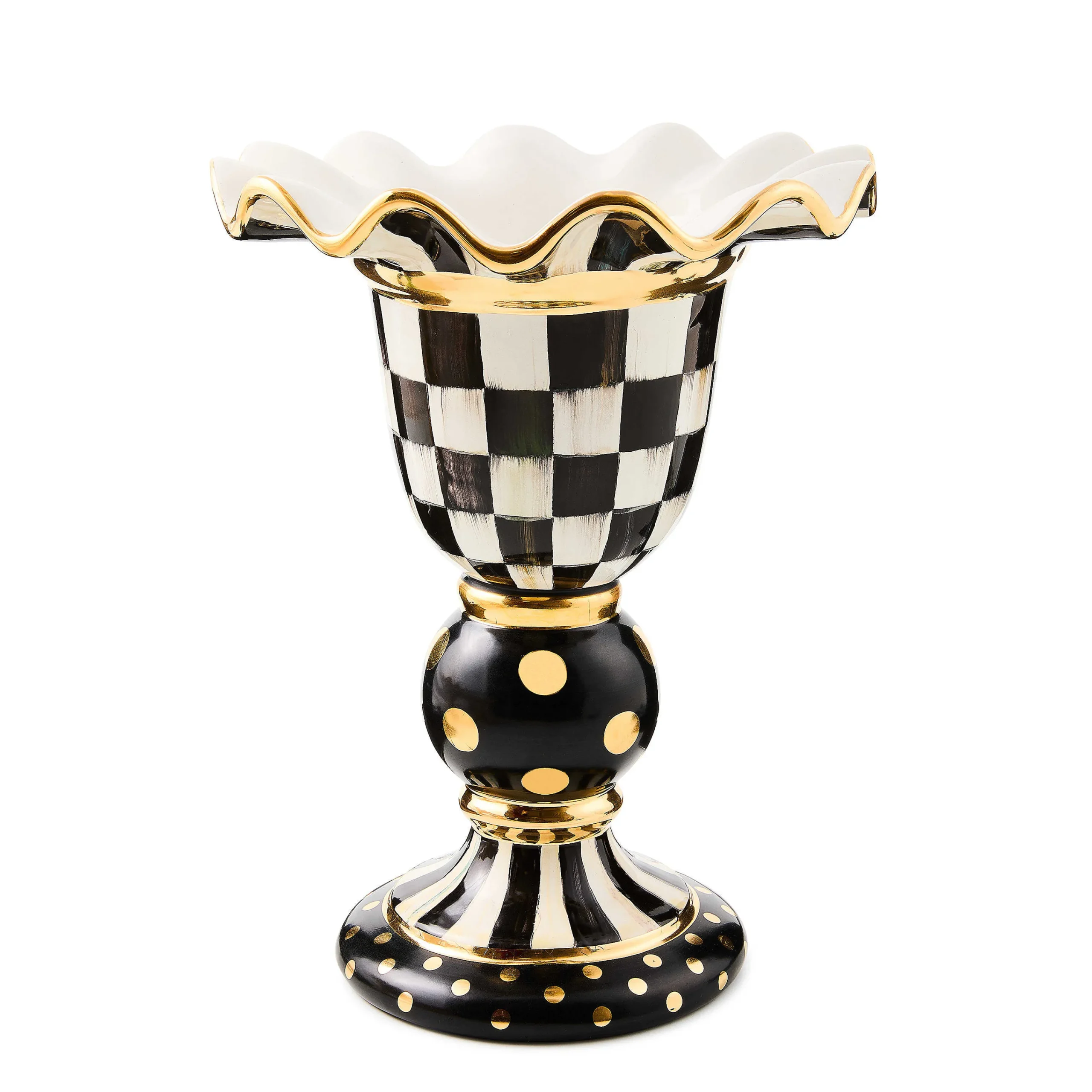 MacKenzie-Childs Room Accents<Courtly Check Stately Vase