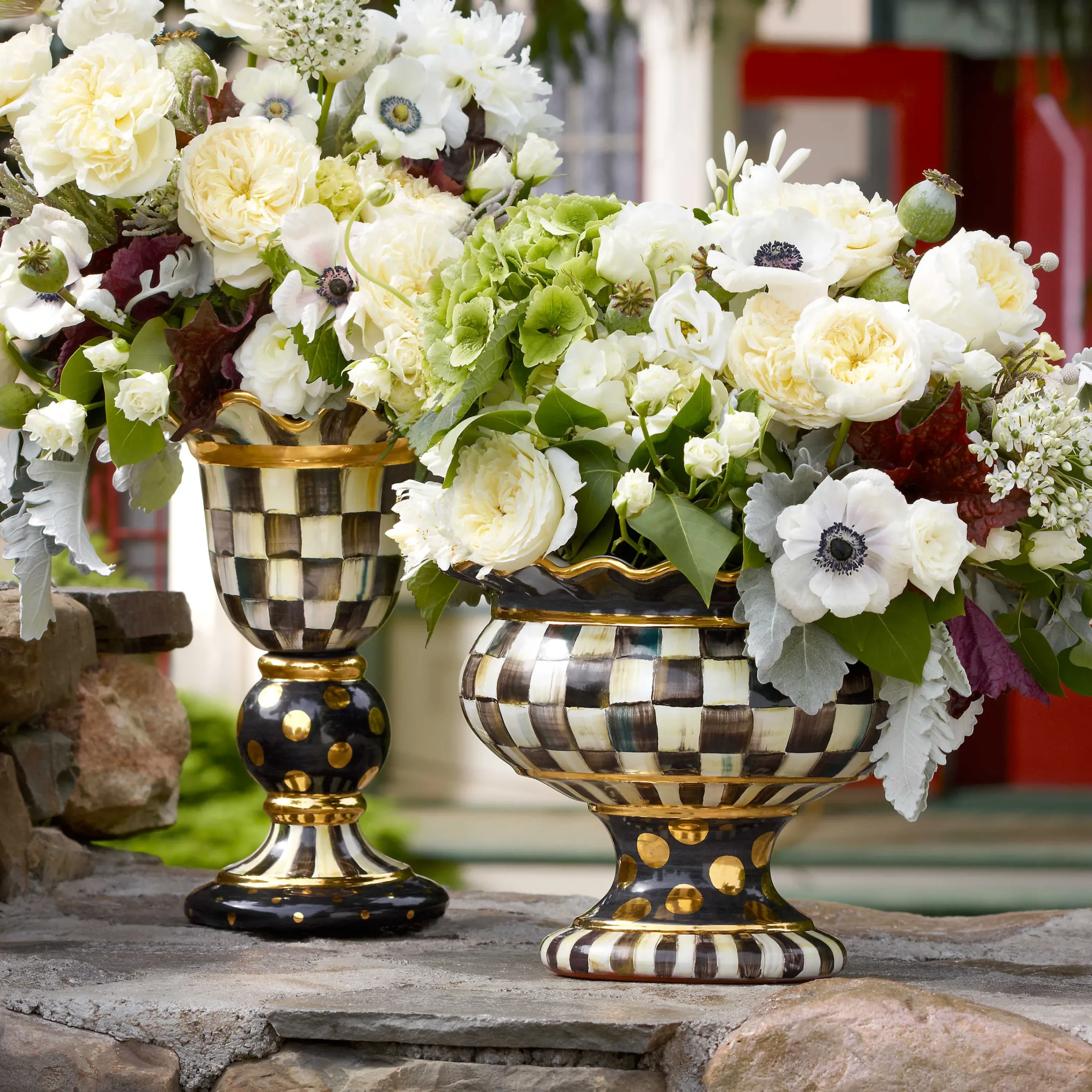 MacKenzie-Childs Room Accents<Courtly Check Stately Vase