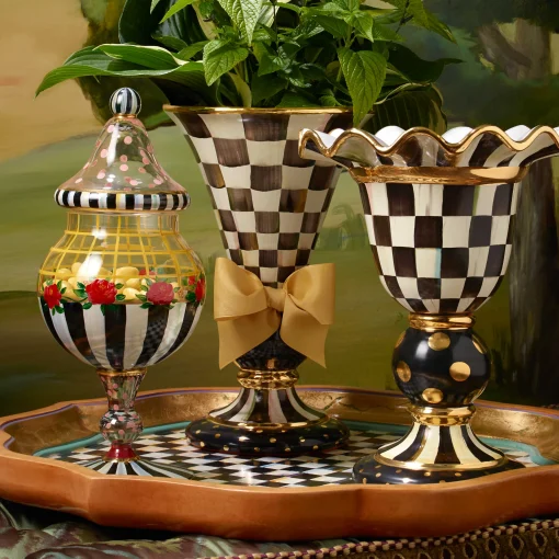 MacKenzie-Childs Room Accents<Courtly Check Stately Vase