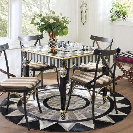 MacKenzie-Childs Dining Room & Kitchen<Courtly Check  Stripe Game Table