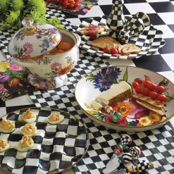 MacKenzie-Childs Kitchen & Table Linens<Courtly Check  Stripe Table Runner