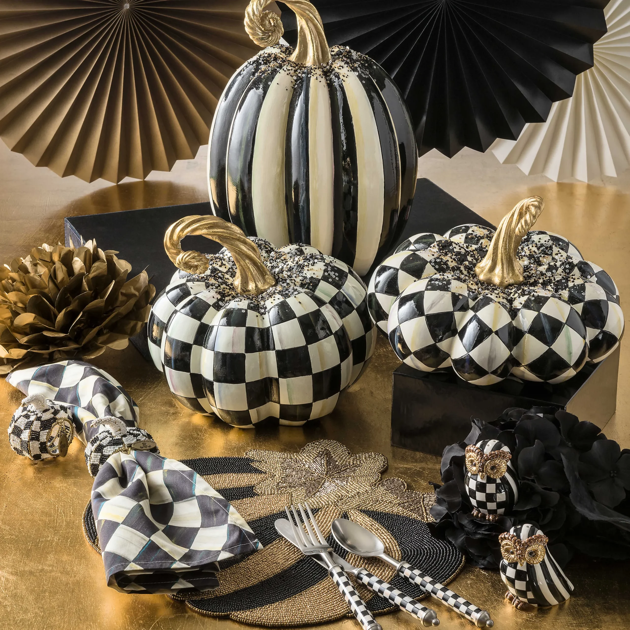 MacKenzie-Childs Dinnerware & Flatware<Courtly Check Supper Club 3-Piece Place Setting