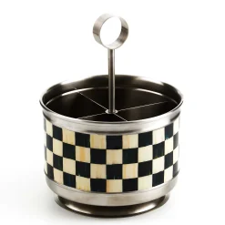 MacKenzie-Childs Serveware<Courtly Check Supper Club Flatware Caddy