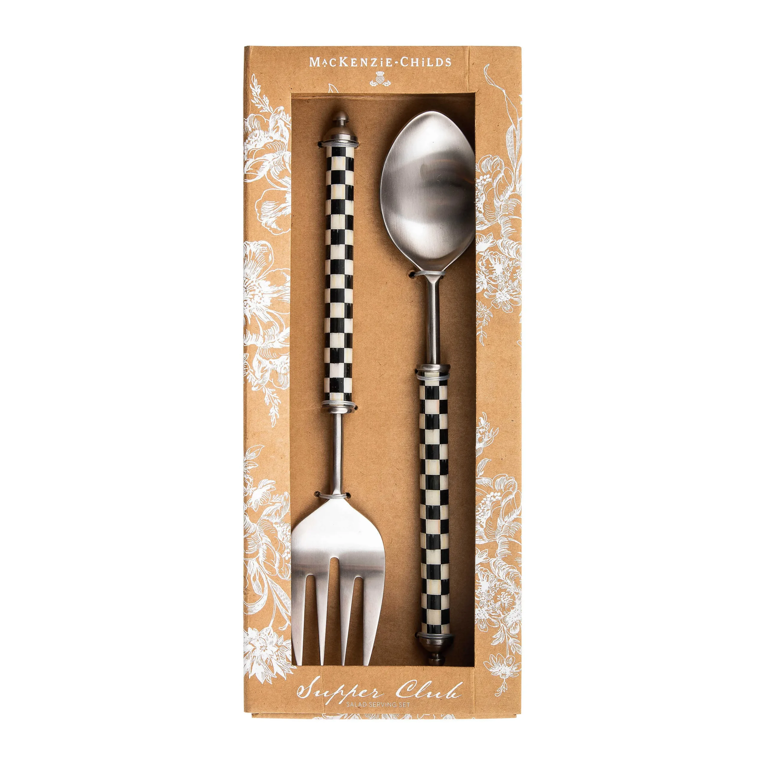 MacKenzie-Childs Serveware<Courtly Check Supper Club Salad Serving Set