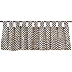 MacKenzie-Childs Room Accents<Courtly Check Tab Top Cafe Valance