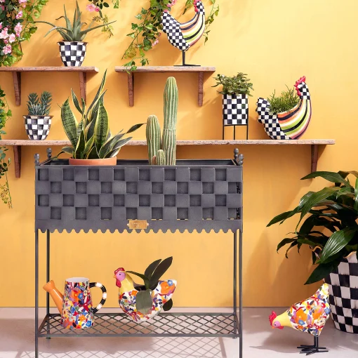 MacKenzie-Childs Room Accents<Courtly Check Tabletop Planter