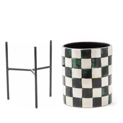 MacKenzie-Childs Room Accents<Courtly Check Tabletop Planter