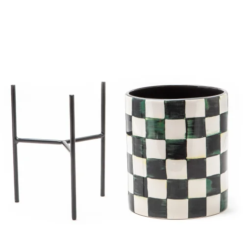 MacKenzie-Childs Room Accents<Courtly Check Tabletop Planter