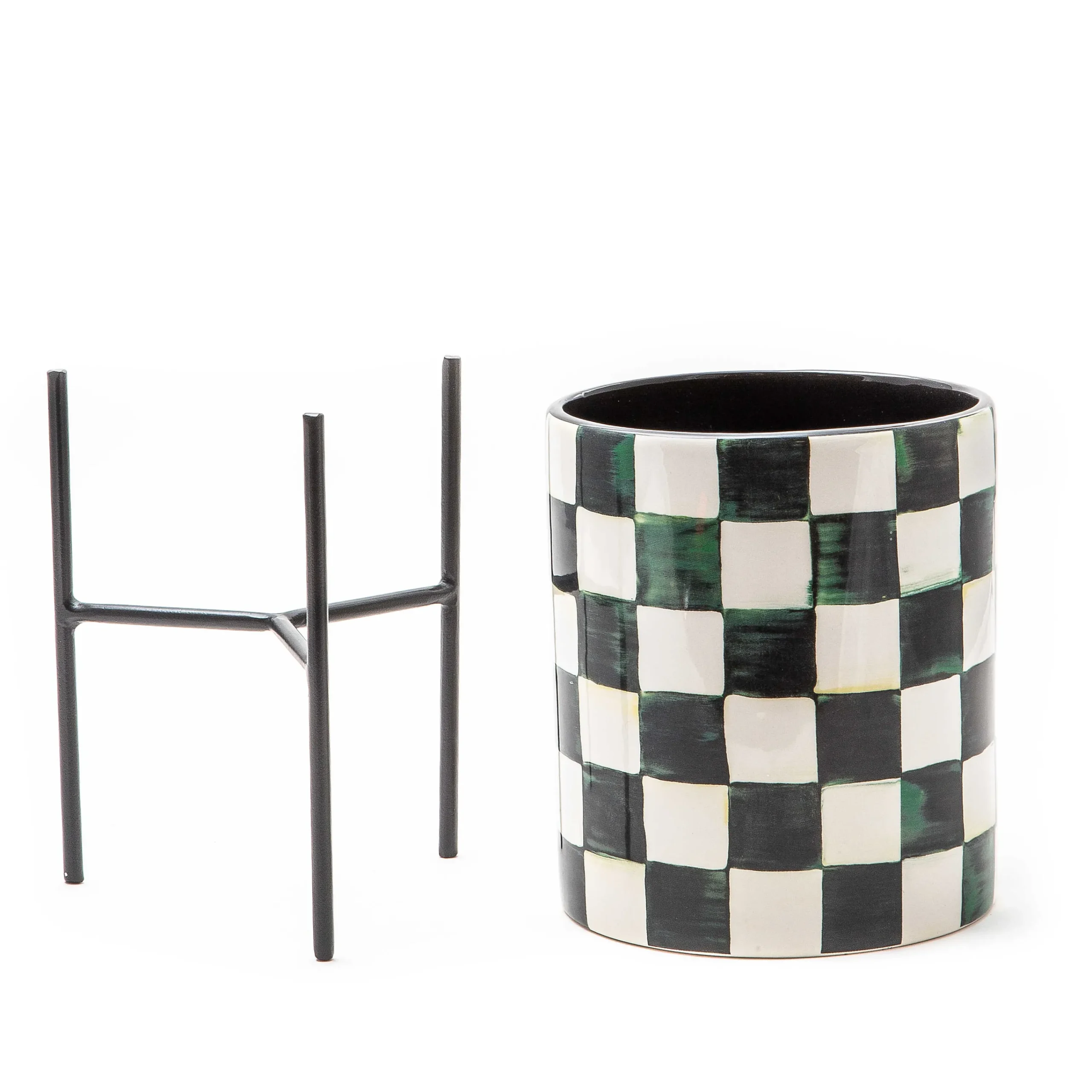 MacKenzie-Childs Room Accents<Courtly Check Tabletop Planter
