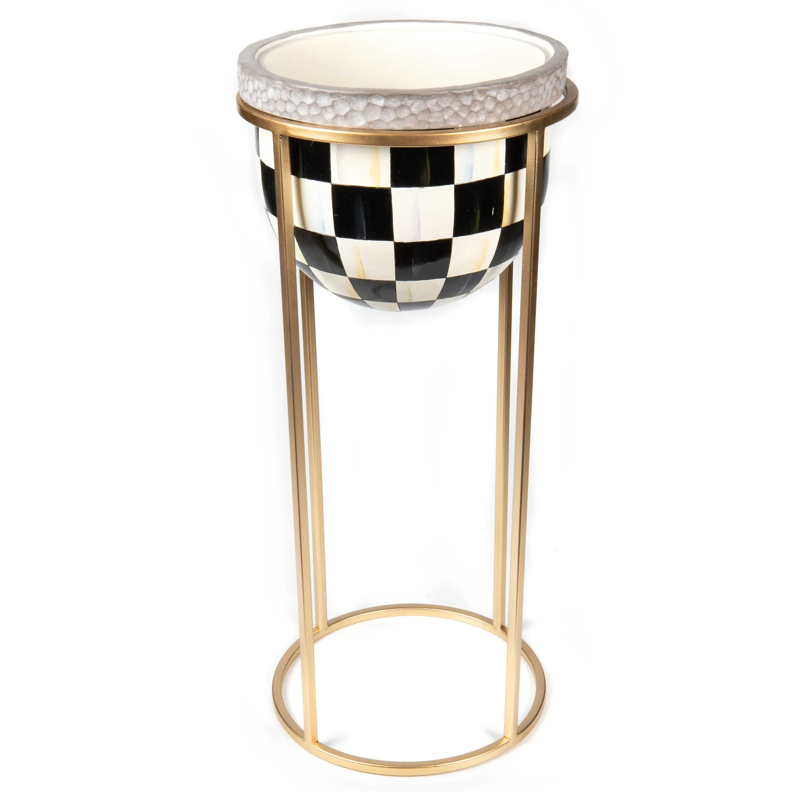 MacKenzie-Childs Outdoor<Courtly Check Tall Plant Stand