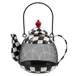 MacKenzie-Childs Spring|Outdoor<Courtly Check Teapot Bird Feeder