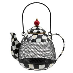 MacKenzie-Childs Spring|Outdoor<Courtly Check Teapot Bird Feeder