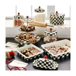 MacKenzie-Childs Bar Entertaining<Courtly Check Three Tier Sweet Stand