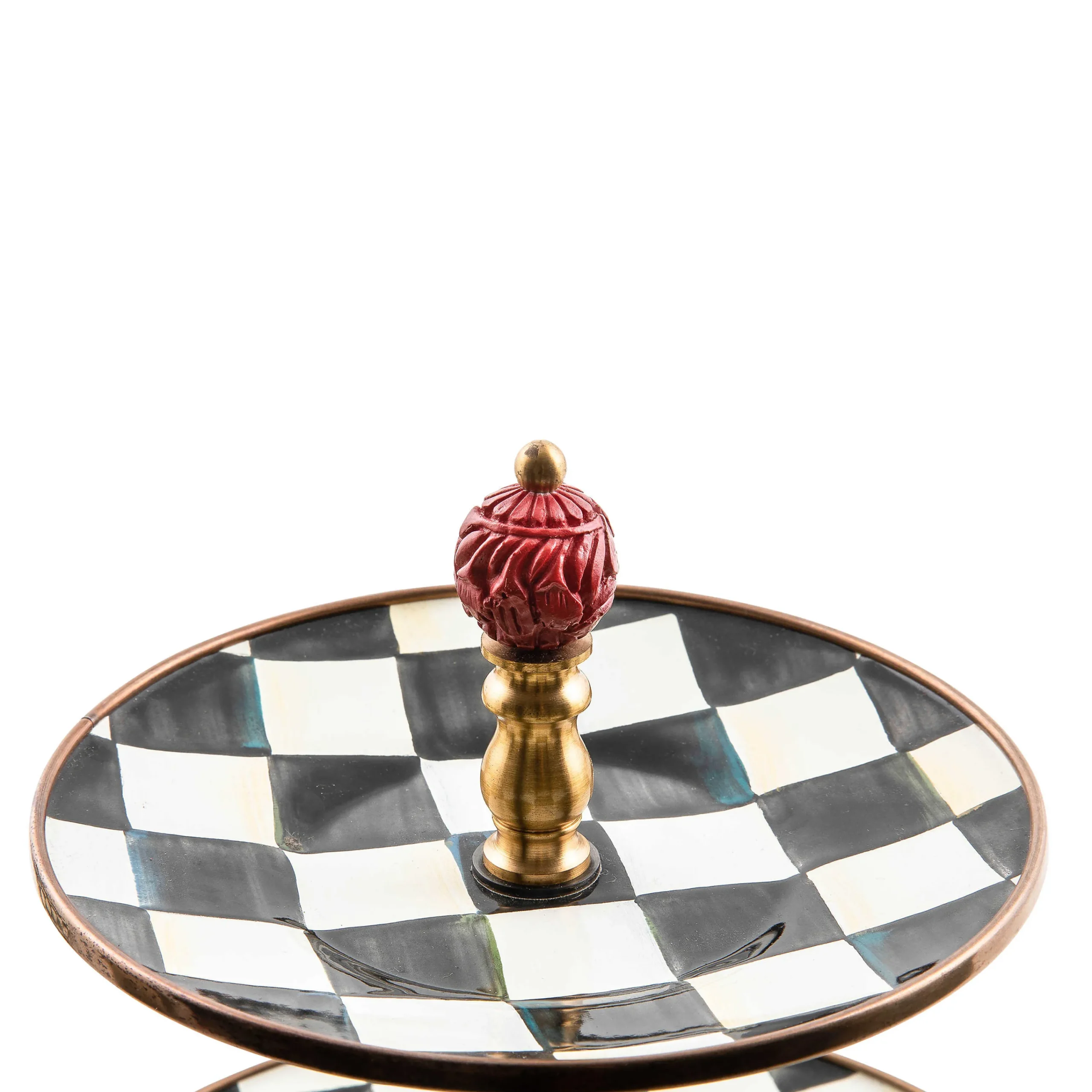 MacKenzie-Childs Bar Entertaining<Courtly Check Three Tier Sweet Stand