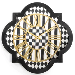 MacKenzie-Childs Room Accents<Courtly Check Tile Wall Clock